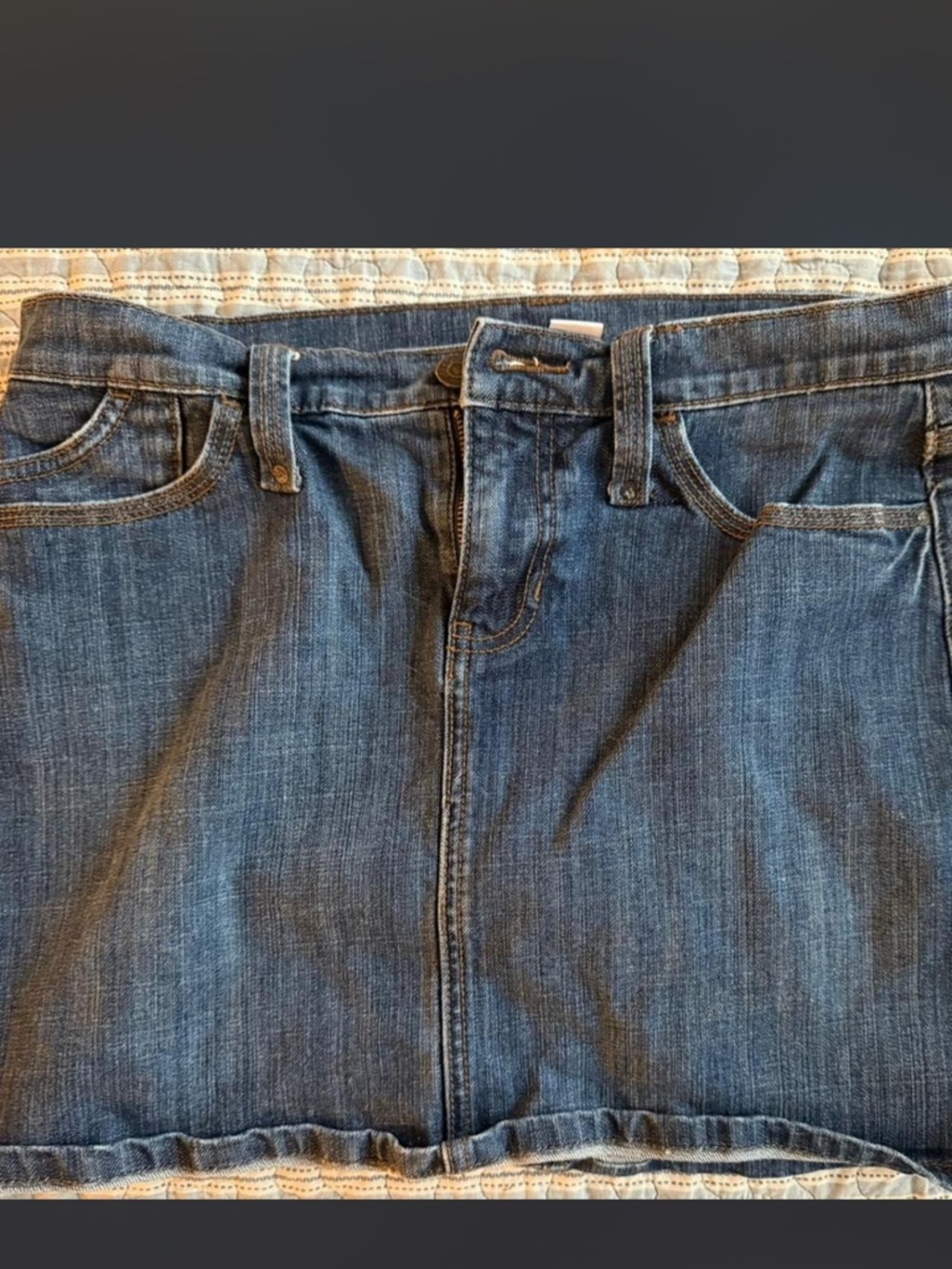 Y2K Vintage GAP Denim Causal Mini Skirt- Dark Blue Denim | summer outfit